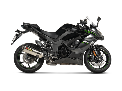 Akrapovič Uitlaat - Kawasaki Ninja 1000SX 2020-2024 | Ninja 1100SX 2025-2026 - Slip-On Line (Titanium) - Motor Accessoires