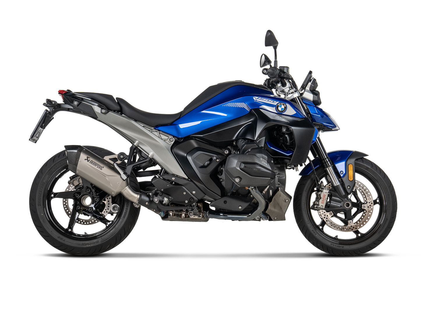 Akrapovič Uitlaat - BMW R 1300 GS / ADVENTURE 2024-2026 | R 1300 R / RS 2025-2026 - Slip-On Line (Titanium) - Motor Accessoires