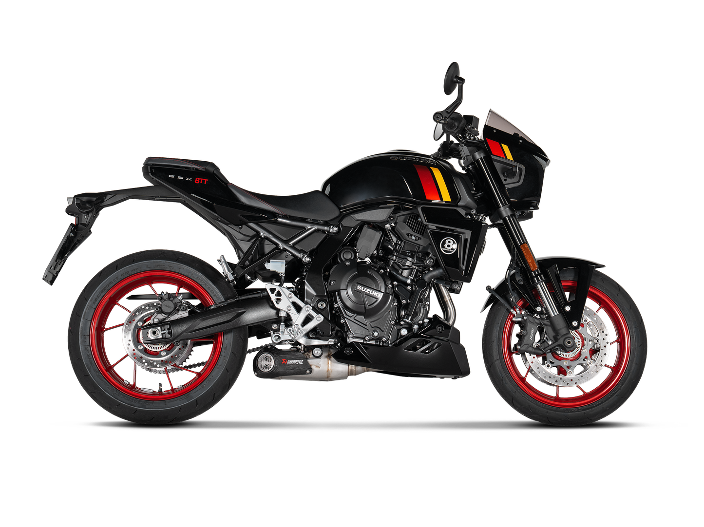 Akrapovič Uitlaat - Suzuki GSX-8S / 8R / 8T / 8TT & meer - Racing Line (SS)