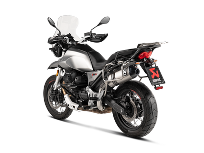 Akrapovič Uitlaat - Moto Guzzi V85 TT 2019-2024 - Slip-On Line (Titanium)