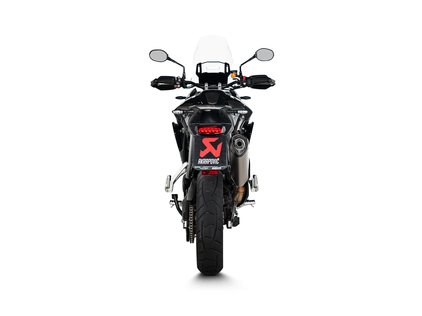 Akrapovič Uitlaat - Triumph Tiger 850 / 900 2020-2024 - Slip-On Line (Titanium) - Motor Accessoires