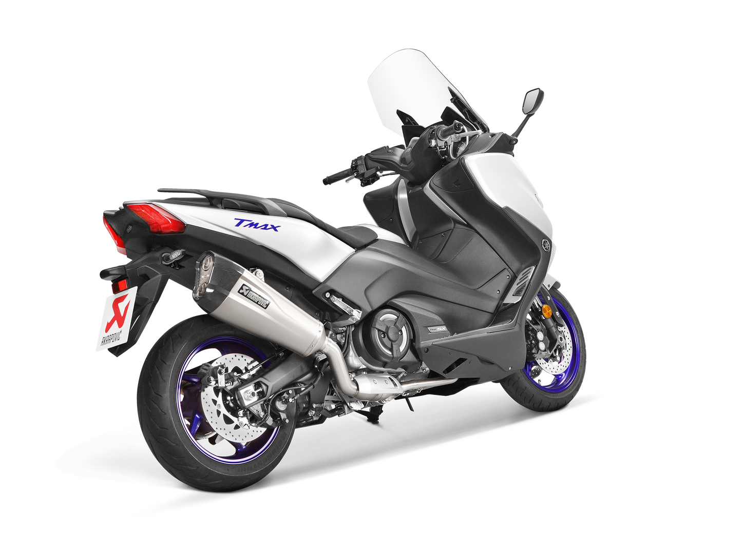 Akrapovič Uitlaat - Yamaha TMAX 2017-2019 - Racing Line (Titanium) - Motor Accessoires