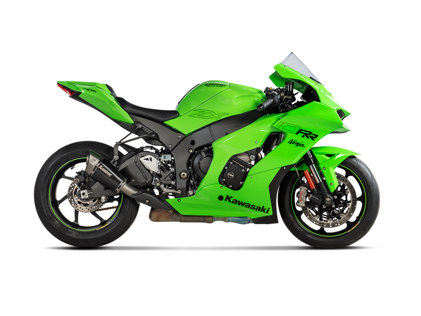 Akrapovič Uitlaat - Kawasaki Ninja ZX-10R 2021-2025 | Ninja ZX-10R 2026-2026 | Ninja ZX-10RR 2021-2025 | Ninja ZX-10RR 2026-2026 - Slip-On Line (Titanium) - Motor Accessoires