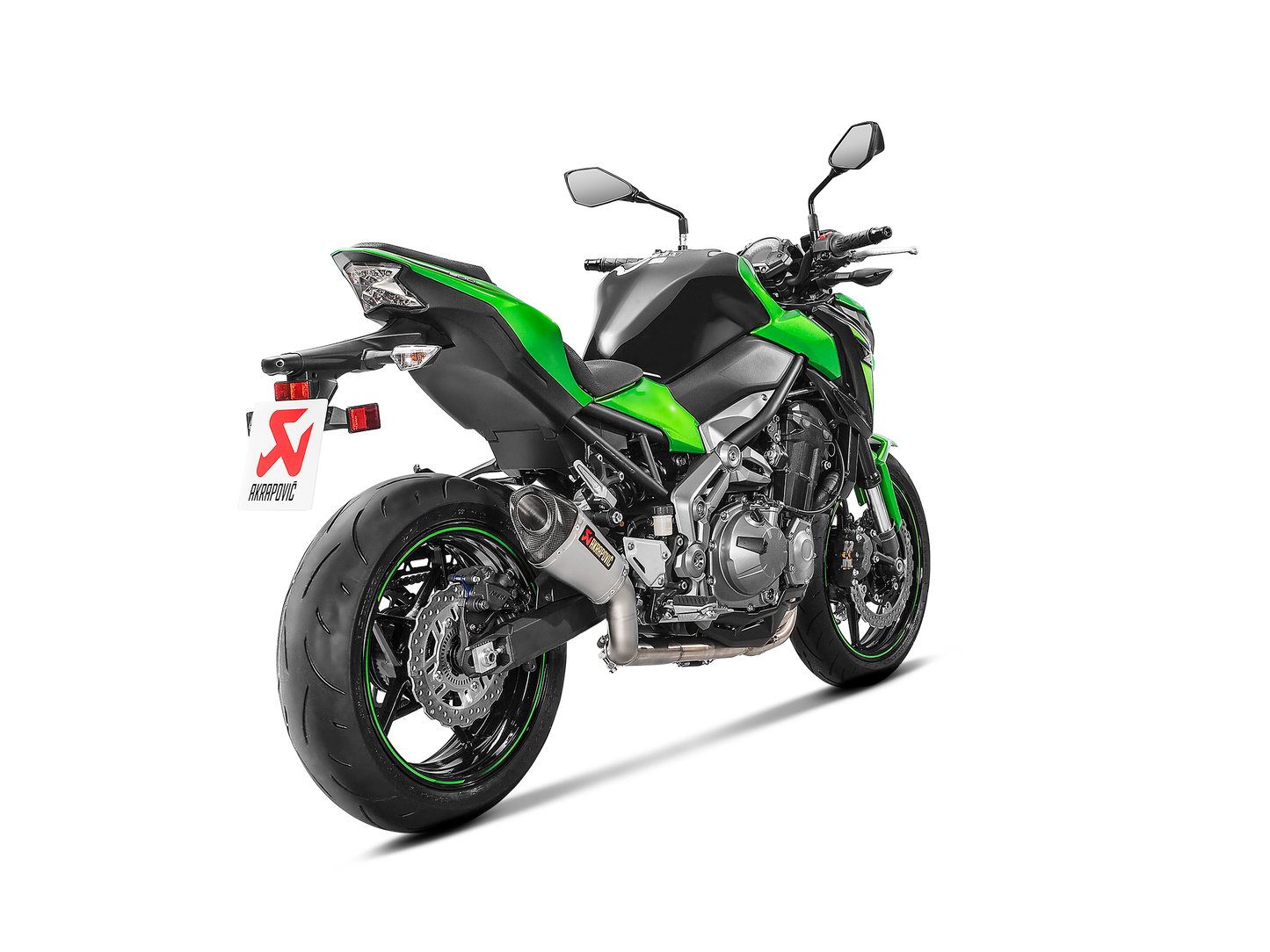 Akrapovič Uitlaat - Kawasaki Z900 2017-2019 | Z900 (A2) 2018-2024 - Slip-On Line (Titanium) - Motor Accessoires