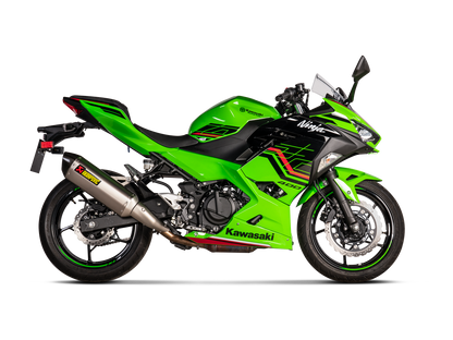Akrapovič Uitlaat - Kawasaki Ninja 400 2018-2024 | Z400 2019-2024 - Slip-On Line (Titanium) - Motor Accessoires