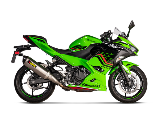 Akrapovič Uitlaat - Kawasaki Ninja 400 2018-2024 & meer - Slip-On Line (Titanium)