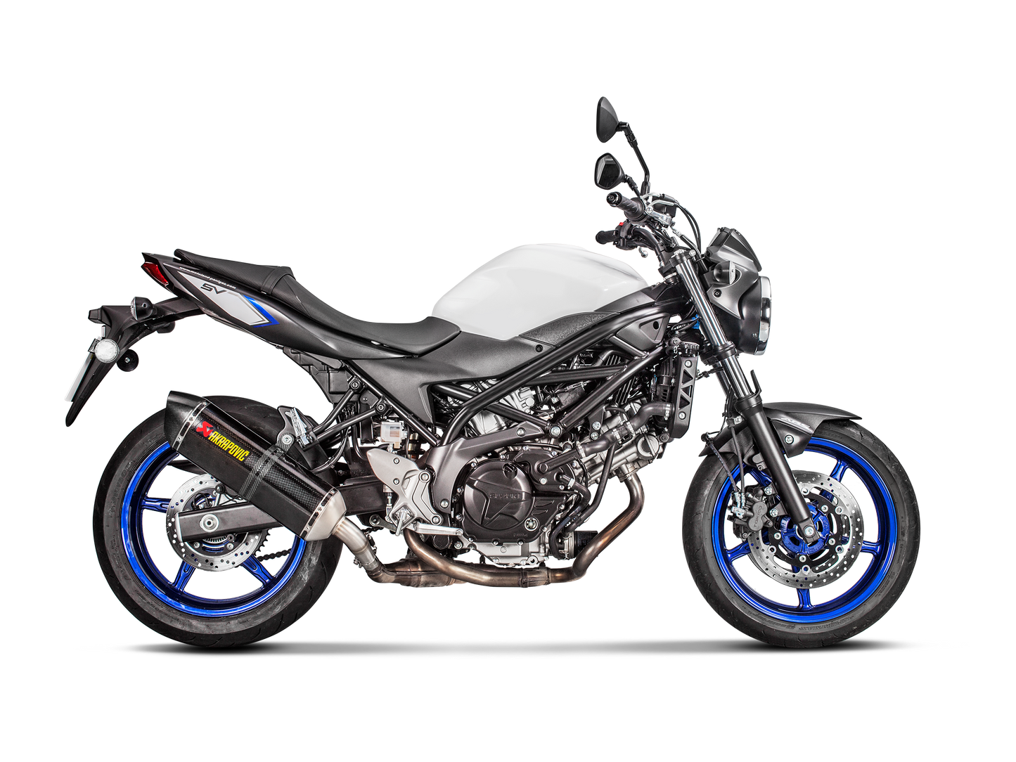 Akrapovič Uitlaat - Suzuki SV 650 2016-2024 & meer - Slip-On Line (Carbon)