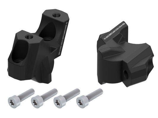 Stuurverhogers offset 30mm/15mm zwart