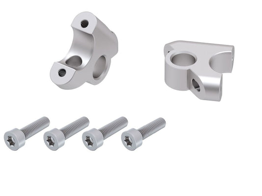 Stuurverhogers offset 30mm/24mm zilver