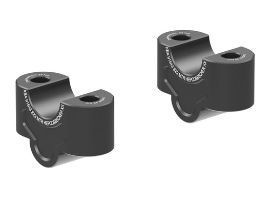Stuurverhogers 25mm zwart