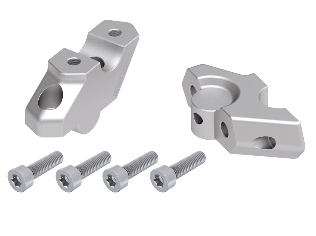 Stuurverhogers offset 30mm/22mm zilver