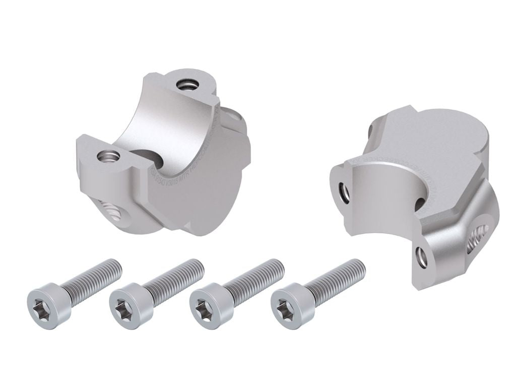 Stuurverhogers offset 30mm/21mm zilver