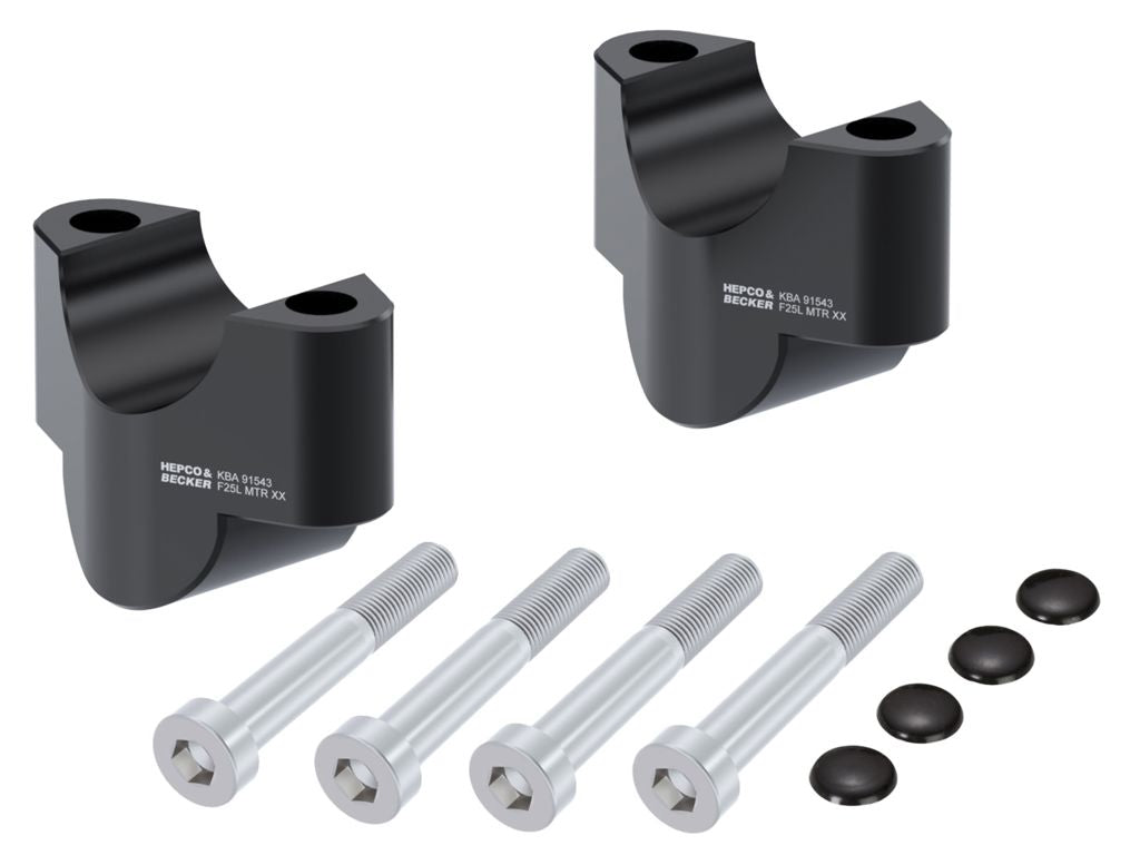 Stuurverhogers 25mm zwart