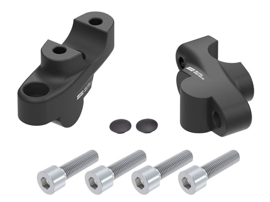 Stuurverhogers offset 30mm/21mm zwart