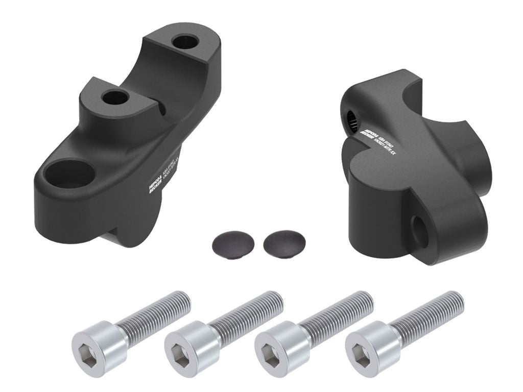 Stuurverhogers offset 30mm/21mm zwart