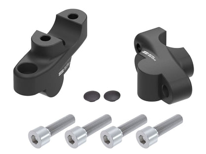 Stuurverhogers offset 30mm/21mm zwart