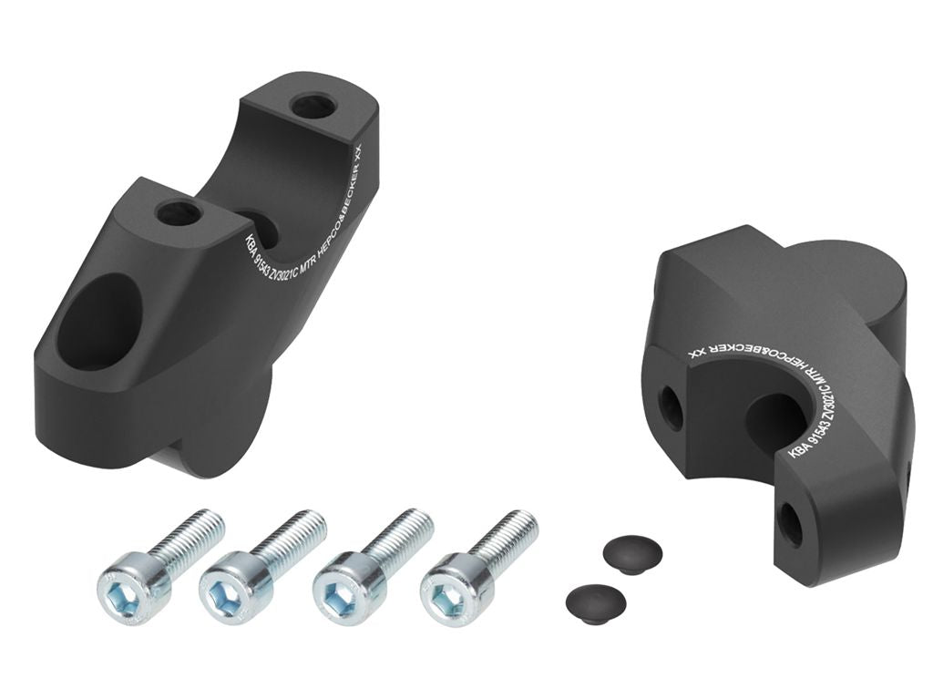 Stuurverhogers offset 30mm/21mm zwart