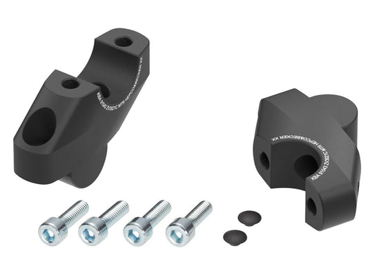 Stuurverhogers offset 30mm/21mm zwart