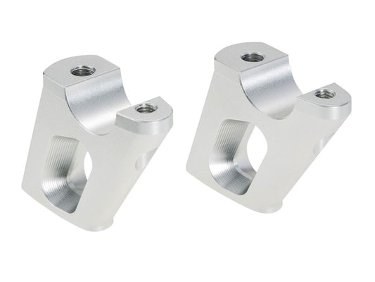 Stuurverhogers offset 25mm/23mm zilver
