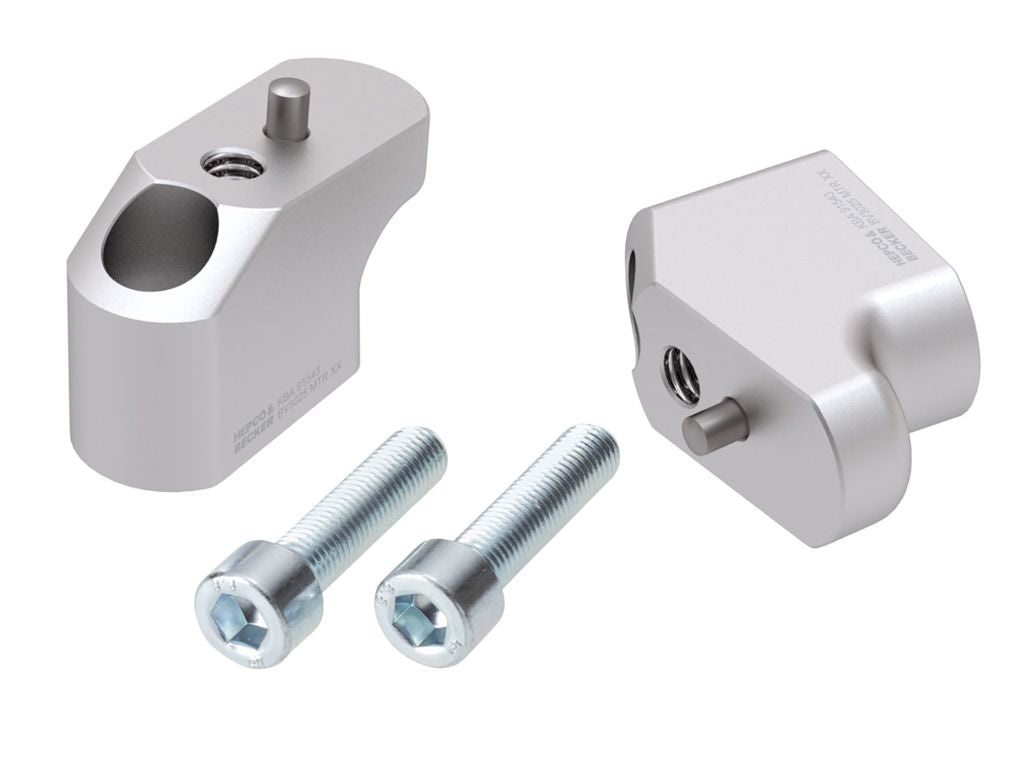 Stuurverhogers offset 30mm/25mm zilver