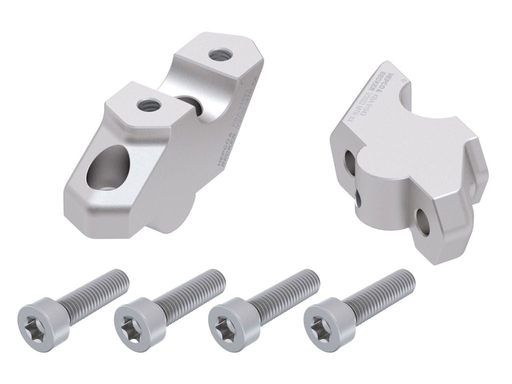 Stuurverhogers offset 30mm/22mm zilver