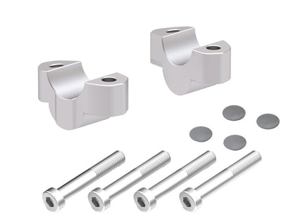 Hepco & Becker Stuurverhogerset - Suzuki GSX-S1000GT 2022-2026 - 20 mm - Zwart / Zilver