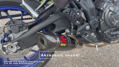 Akrapovič Racing Line Carbon Uitlaat - Motor Accessoires – Yamaha MT-07/XSR 700 - 2021 t/m 2025