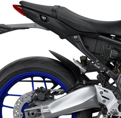 Achterspatbord verlenger mat zwart voor het originele spatbord Yamaha MT-09 '21-